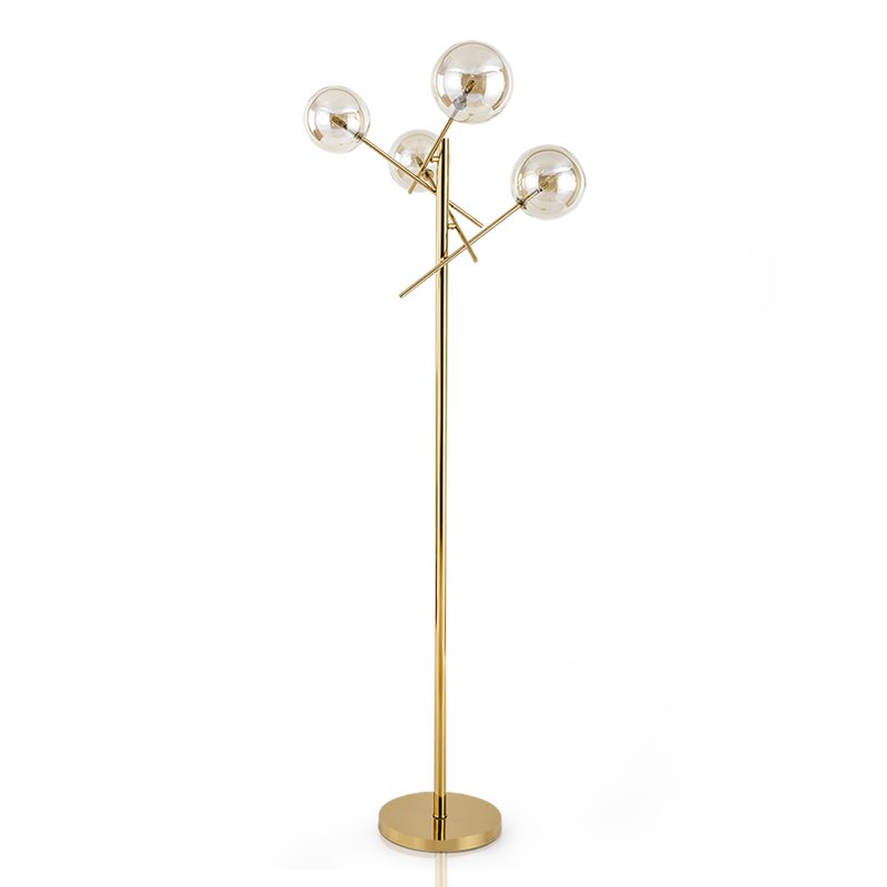 Торшер Gallotti & Radice Bolle floor lamp Золотой Дымчатый (Smoke) в Сочи | Loft Concept 