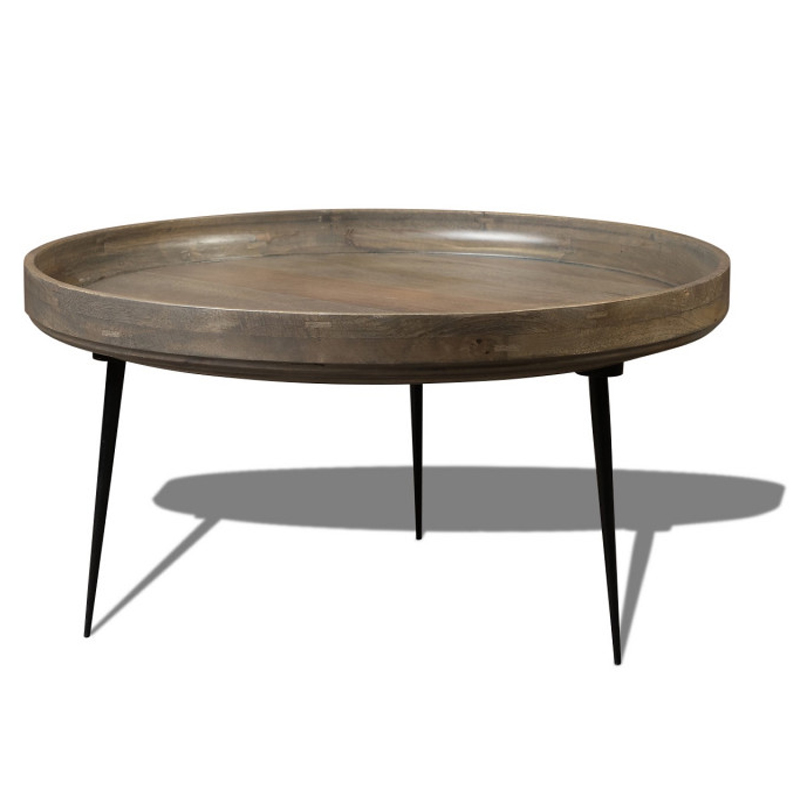 Кофейный стол Davidson Coffee Table platinum 40 Серый Черный в Сочи | Loft Concept 