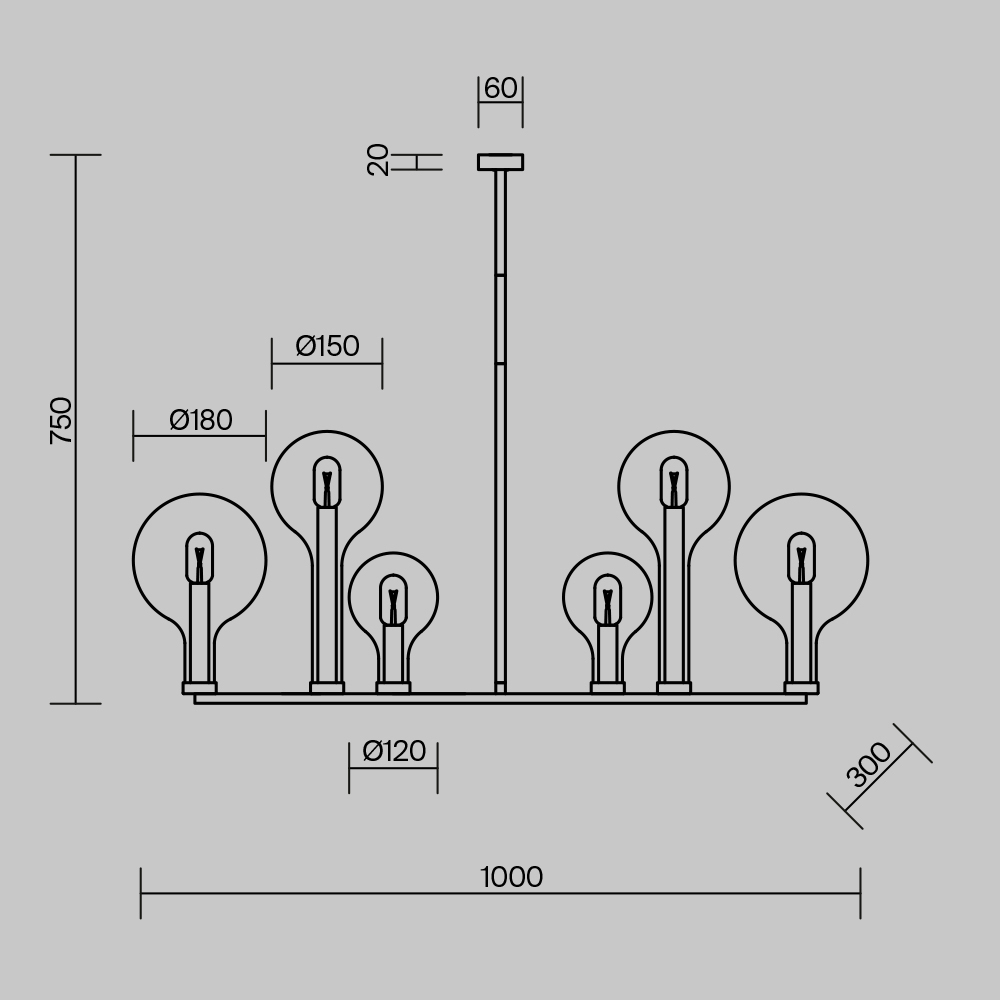 Люстра подвесная Status Е14 в Сочи