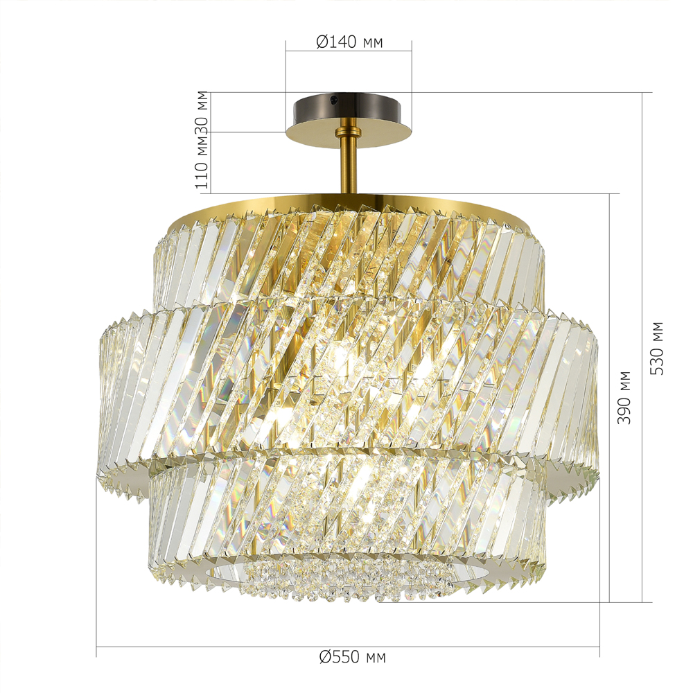 Потолочный светильник в классическом обрамлении Light Connoisseurs Beauty в Сочи