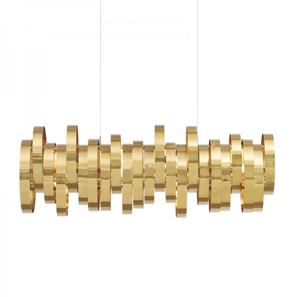 Люстра Brass Belts Chandelier Латунь в Сочи | Loft Concept 