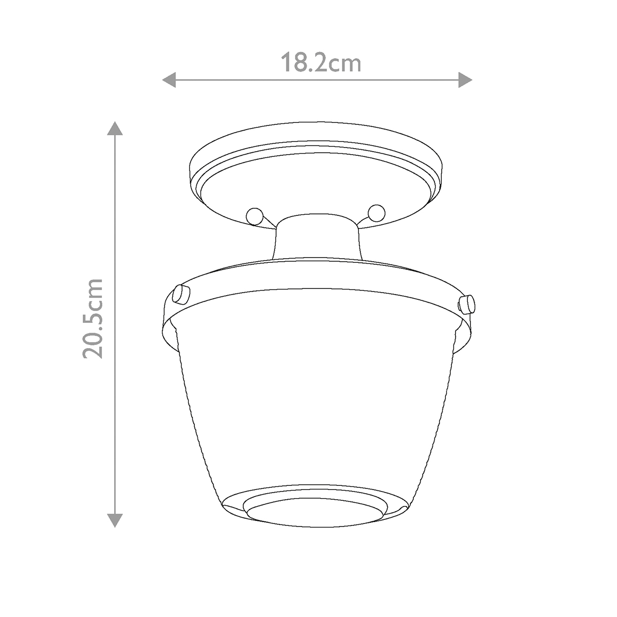 Потолочный светильник для ванных комнат с плафоном из прессованного фактурного стекла Quoizel в Сочи
