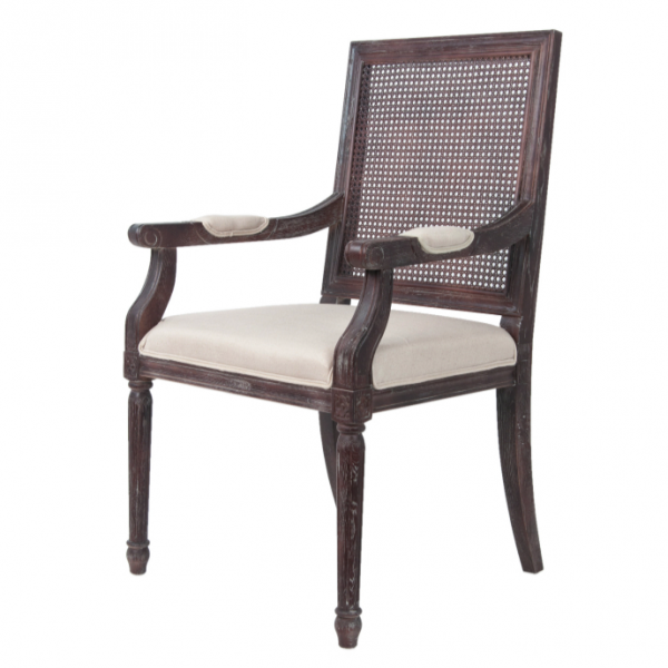 Стул French chairs Provence Garden Brown ArmChair Коричневый Бежевый Стул French chairs Provence Garden Brown ArmChair Коричневый Бежевый в Сочи | Loft Concept
