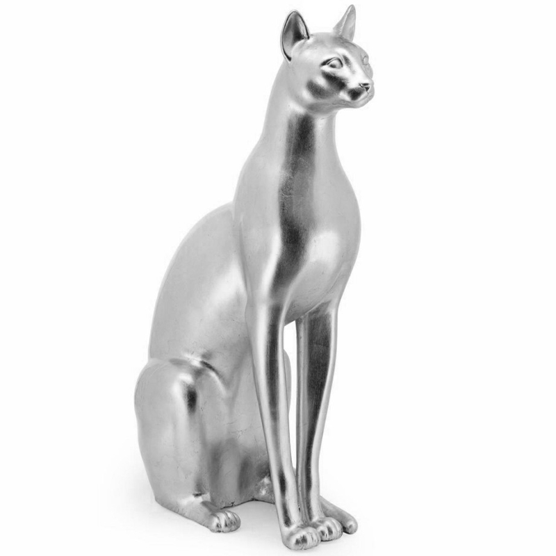 Статуэтка Abhika Egyptian Cat Silver Серебряный в Сочи | Loft Concept 