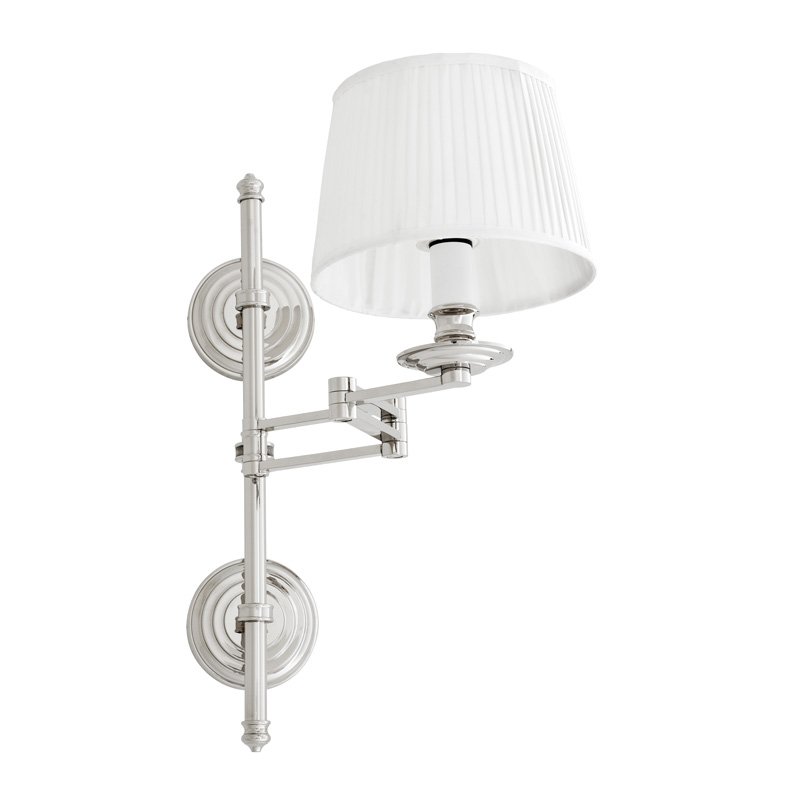 Бра Wall Lamp Favonius Nickel Никель Белый в Сочи | Loft Concept 