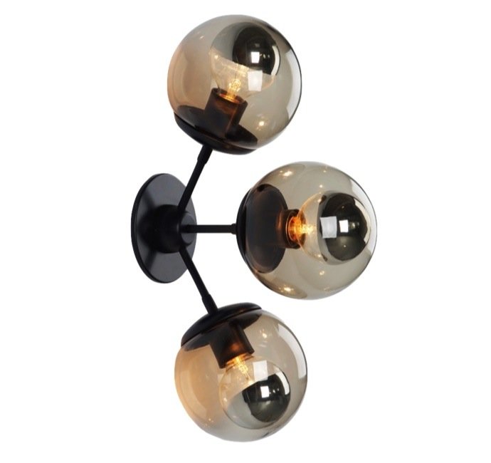 бра Modo Sconce 3 Globes Черный в Сочи | Loft Concept 