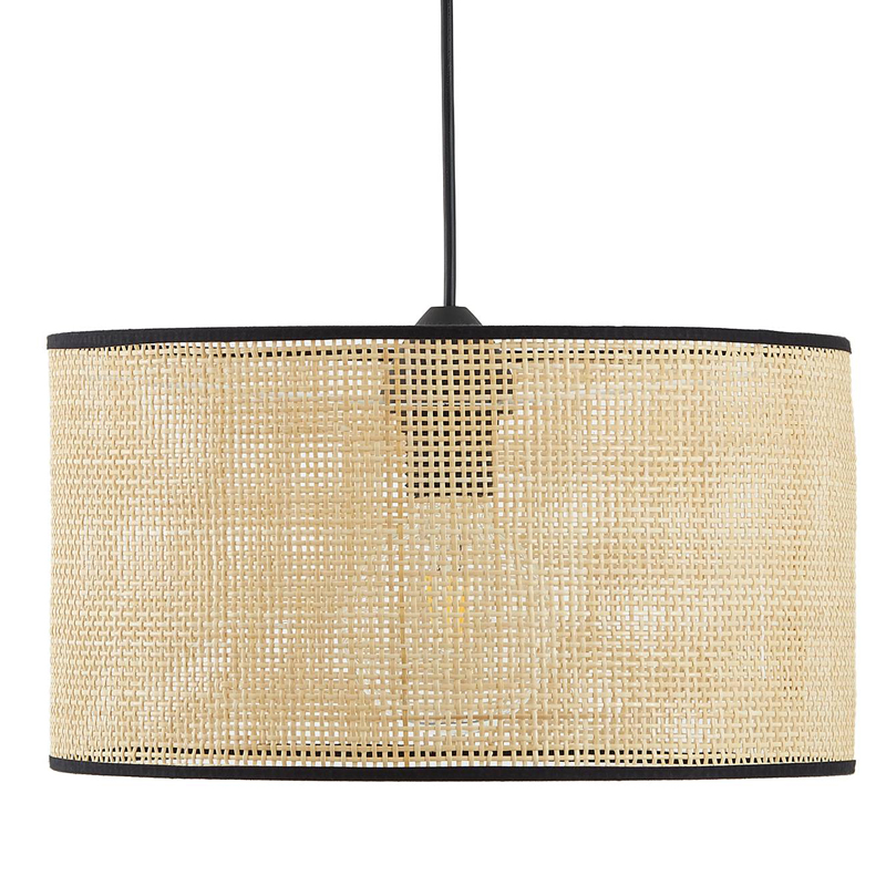 Подвесной светильник Ottar Wicker beige black 40 Бежевый Черный в Сочи | Loft Concept 