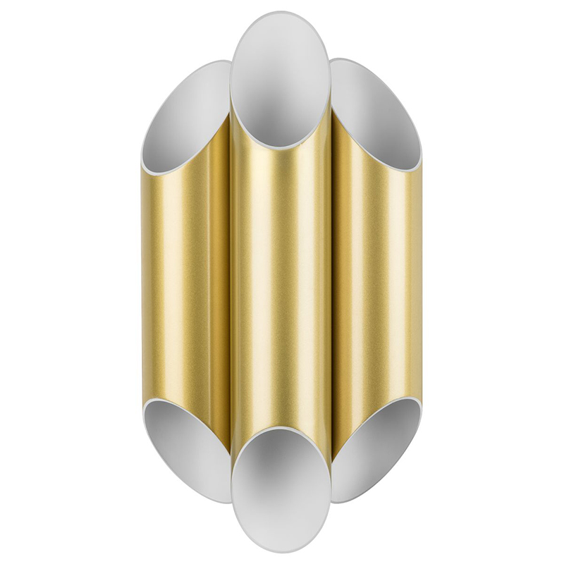 Бра Garbi Trio Gold Pipe Organ Sconce Золотой Белый в Сочи | Loft Concept 