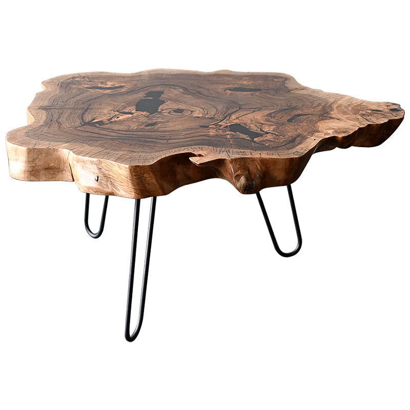 Кофейный стол Rohan Industrial Metal Rust Coffee Table Коричневый Черный в Сочи | Loft Concept 