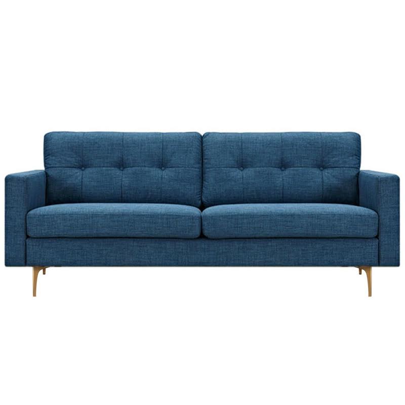 Диван Stone Blue Greta Sofa Диван синий лен Синий в Сочи | Loft Concept 