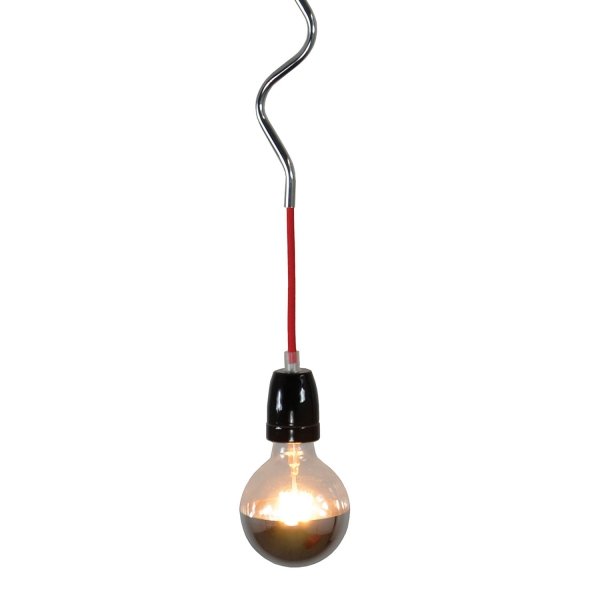 Подвесной светильник Spinner Bulb Black Chrome Черный в Сочи | Loft Concept 