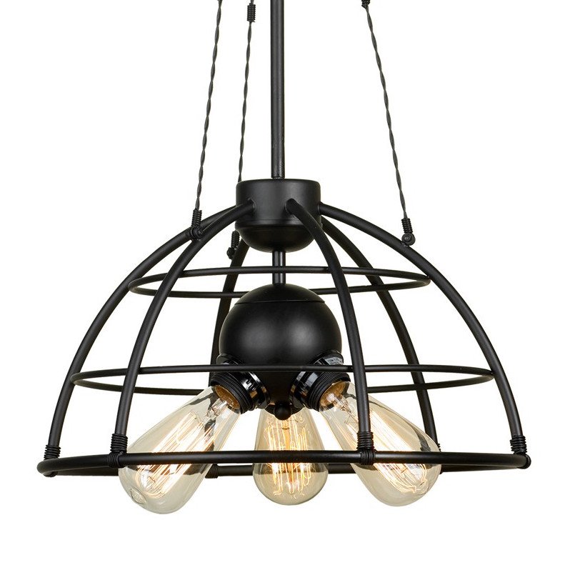 Подвесной светильник Cage Top Pendant Черный в Сочи | Loft Concept 