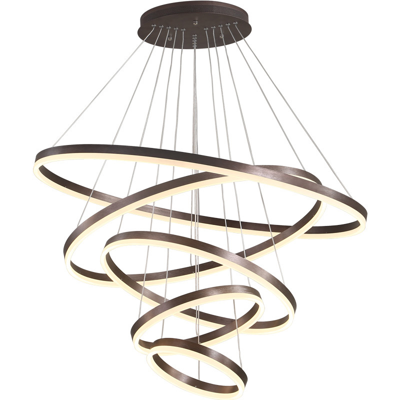 Люстра Ribbon Circles Chandelier Темная бронза в Сочи | Loft Concept 