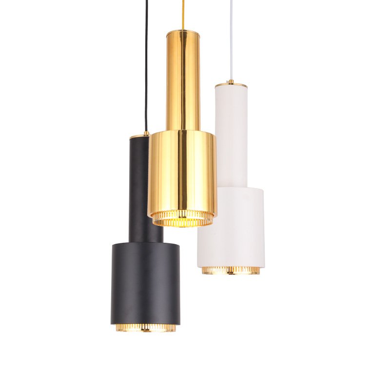 Подвесной светильник Alvar Aalto A110 Pendant Lamp Латунь Белый Черный в Сочи | Loft Concept 