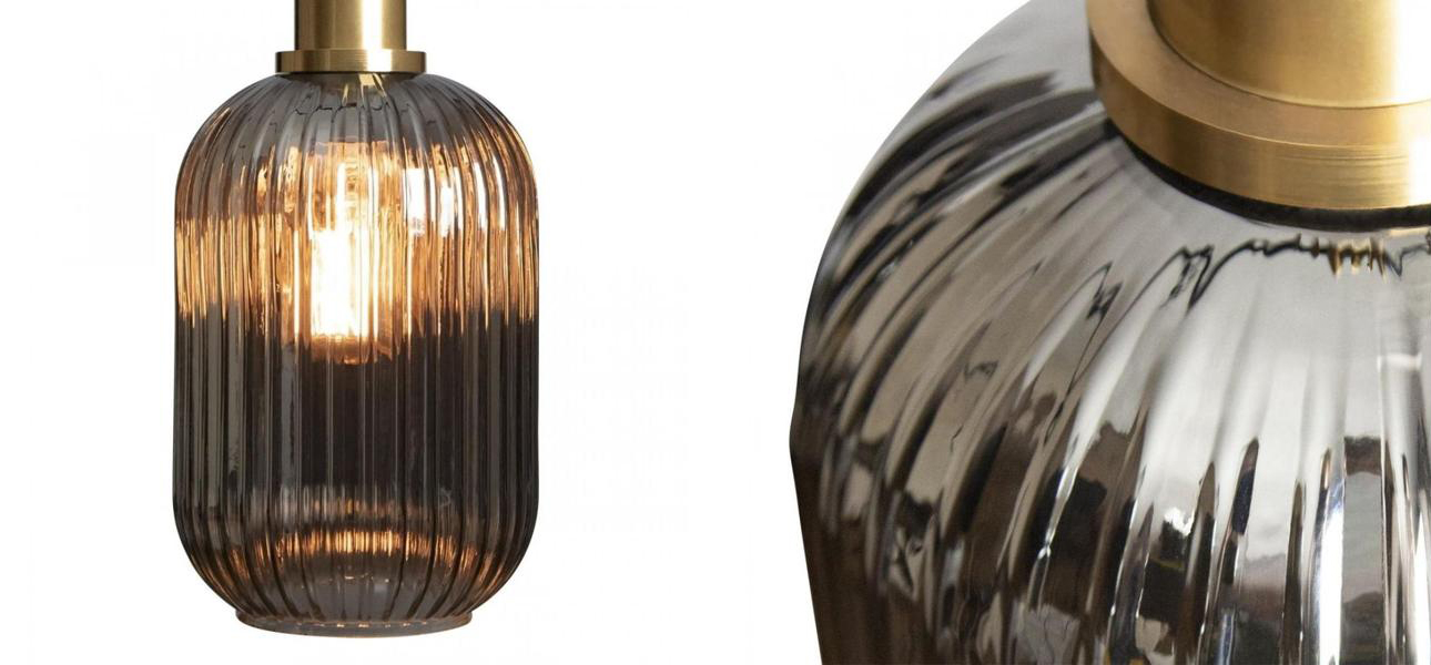 Подвесной светильник Ferm Living chinese lantern Smoke Gold 39 см - фото