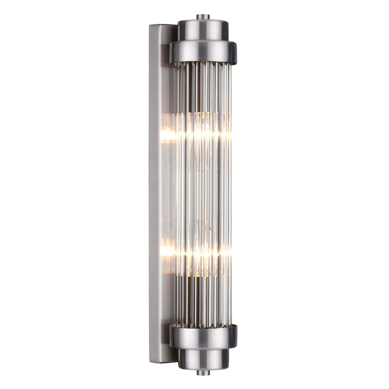 Бра Dirck Glass TUBE Sconce Nickel Никель в Сочи | Loft Concept 