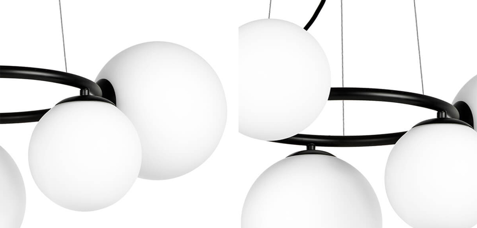 Люстра Bubbles on Ring Chandelier Black - фото №1