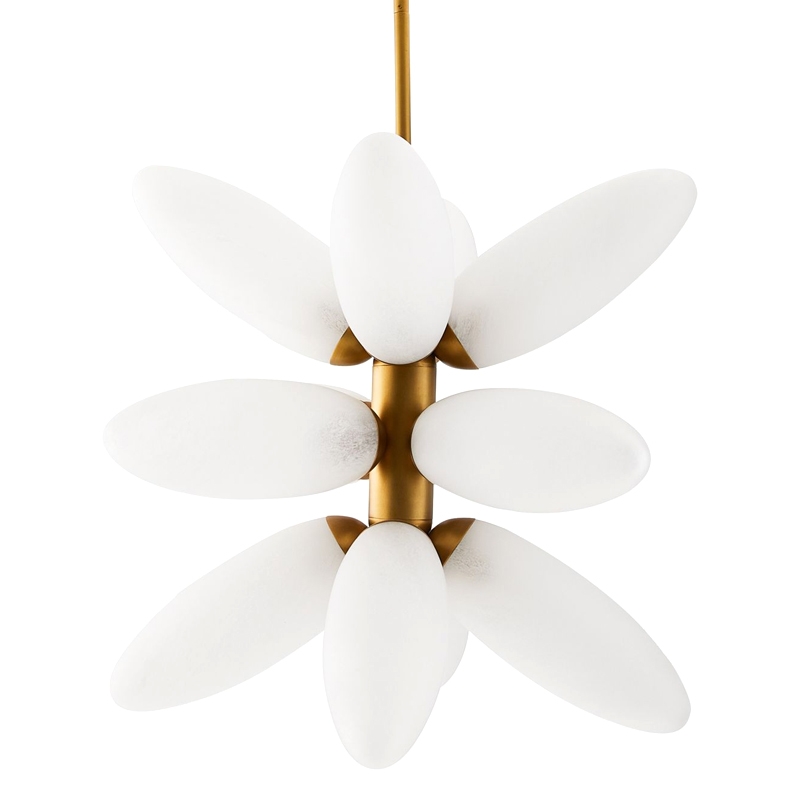 Люстра Arteriors STARLING CHANDELIER Золотой Белый в Сочи | Loft Concept 