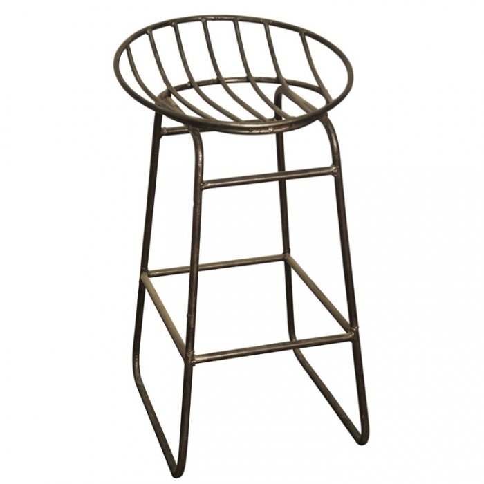 Барный стул Industrial Iron Grille Bar Stool Латунь в Сочи | Loft Concept 