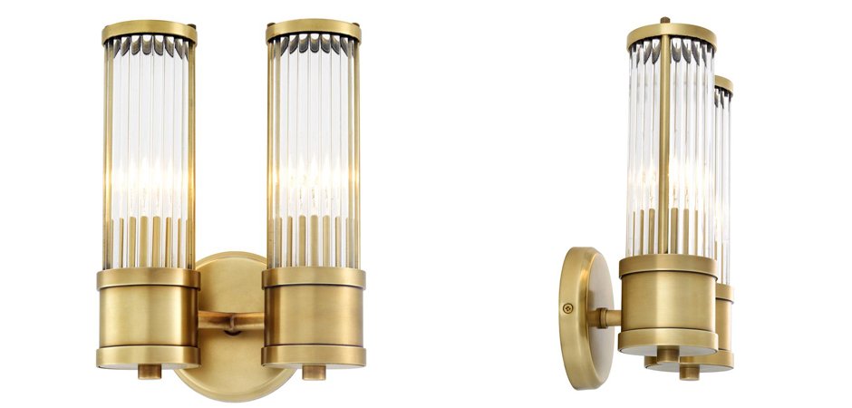 Бра Wall Lamp Claridges Dual Brass - Loft-Concept в Сочи