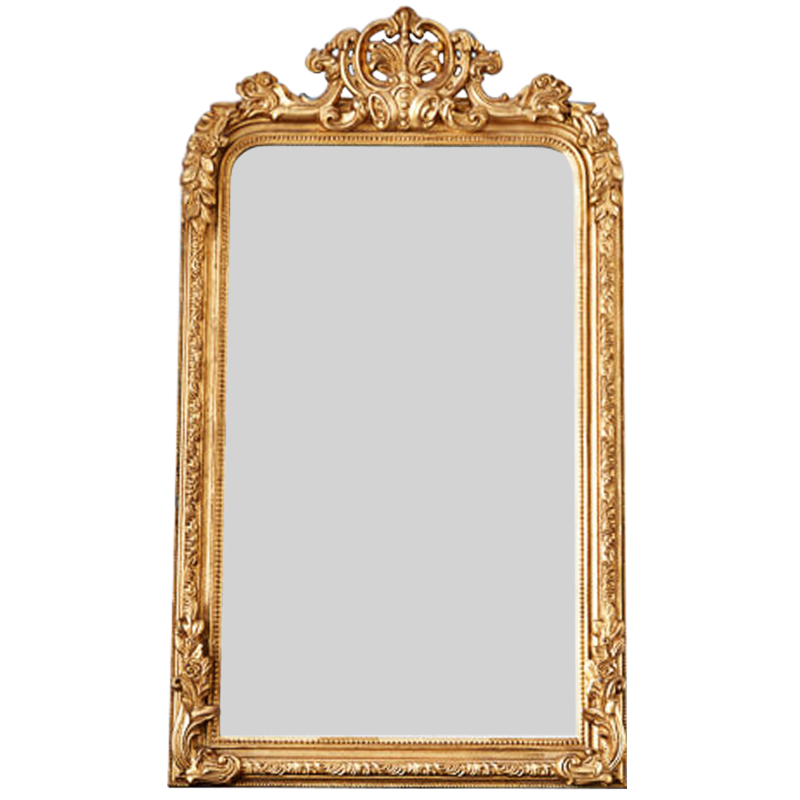 Зеркало Aged Gold Mirror Винтажное Светлое Золото Античное зеркальное стекло в Сочи | Loft Concept 