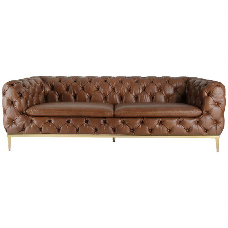 Диван Dorsten Sofa brown leather Коричневый в Сочи | Loft Concept 