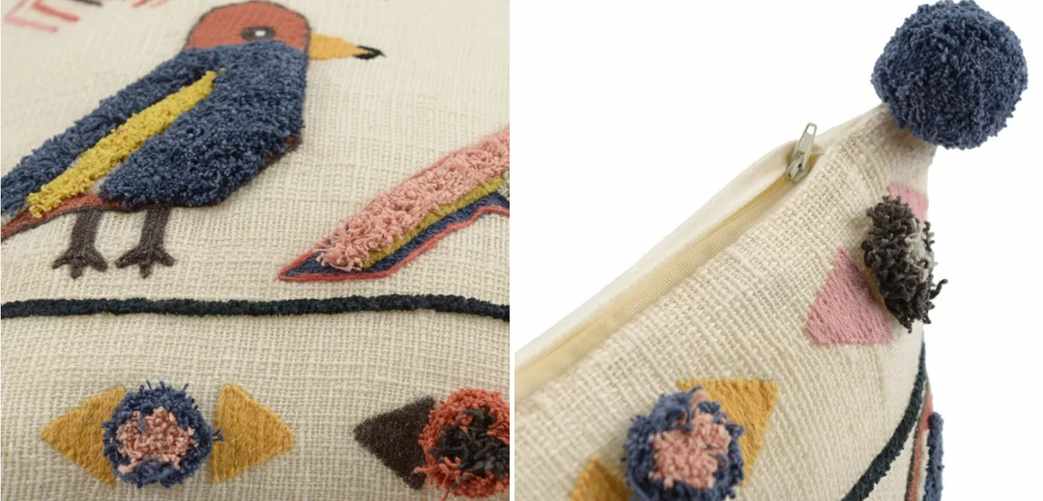 Чехол на подушку Ethnic mix Birds - фото №1