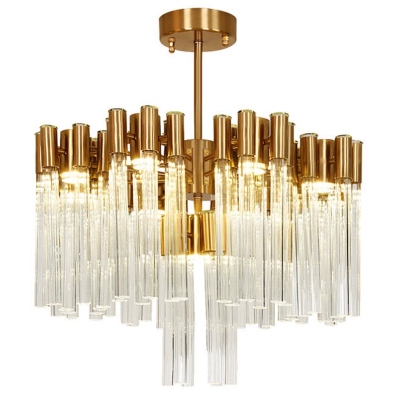 Люстра Contemporary chandelier crystal brass 65 Глянцевое золото Прозрачное Стекло в Сочи | Loft Concept 