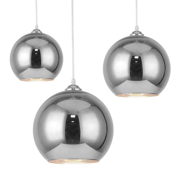 Подвесной светильник SILVER mirror shade modern pendant Хром в Сочи | Loft Concept 