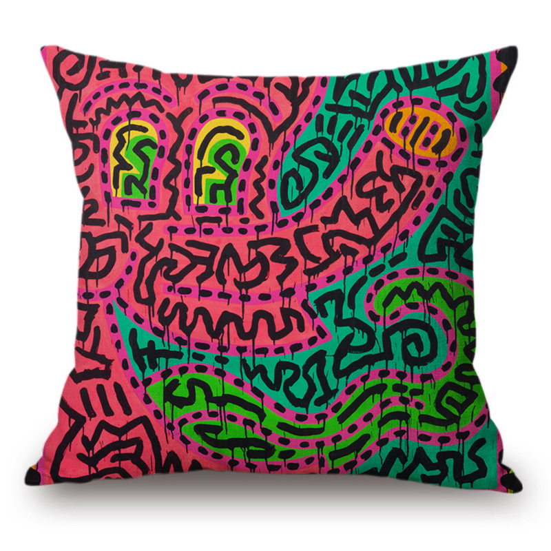 Подушка Keith Haring 15 Мульти в Сочи | Loft Concept 