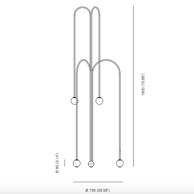 Торшер Michael Anastassiades Fontana Amorosa Crossette в Сочи