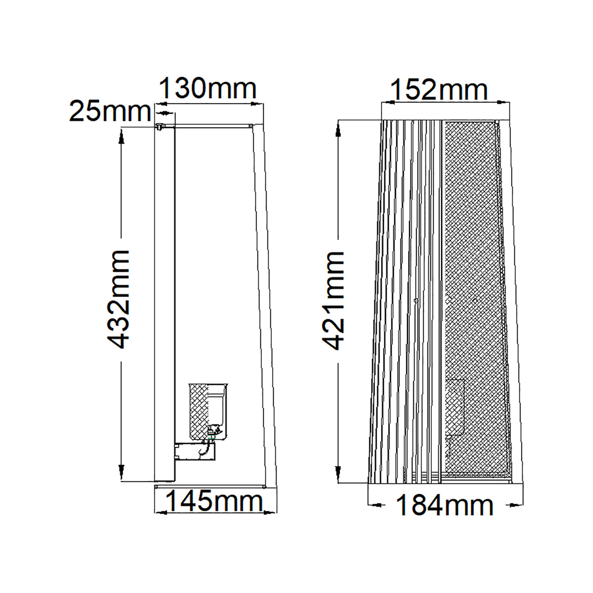 Бра с черными вертикальными линиями Kichler в Сочи