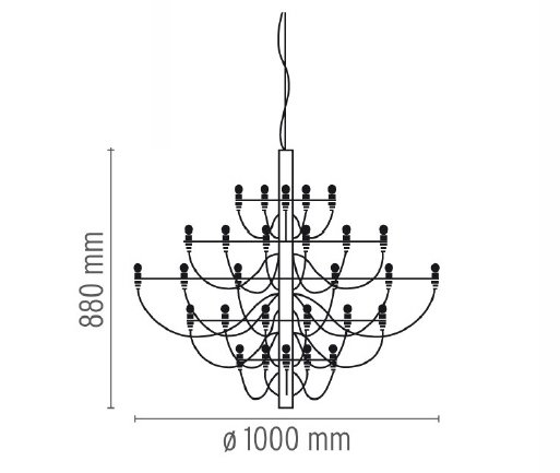 Люстра Flos 2097 50 Brass в Сочи