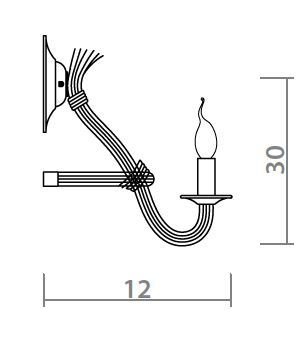 Бра Loft Rope Candle Bra в Сочи