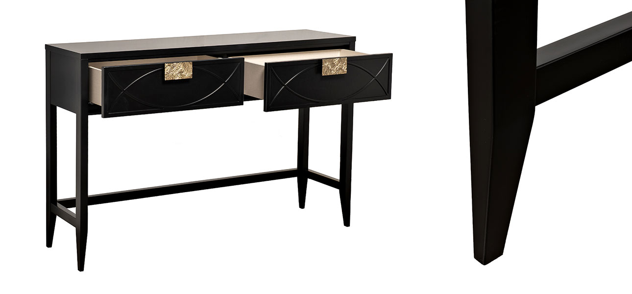 Консоль деревянная с ящиками Josephine - фото