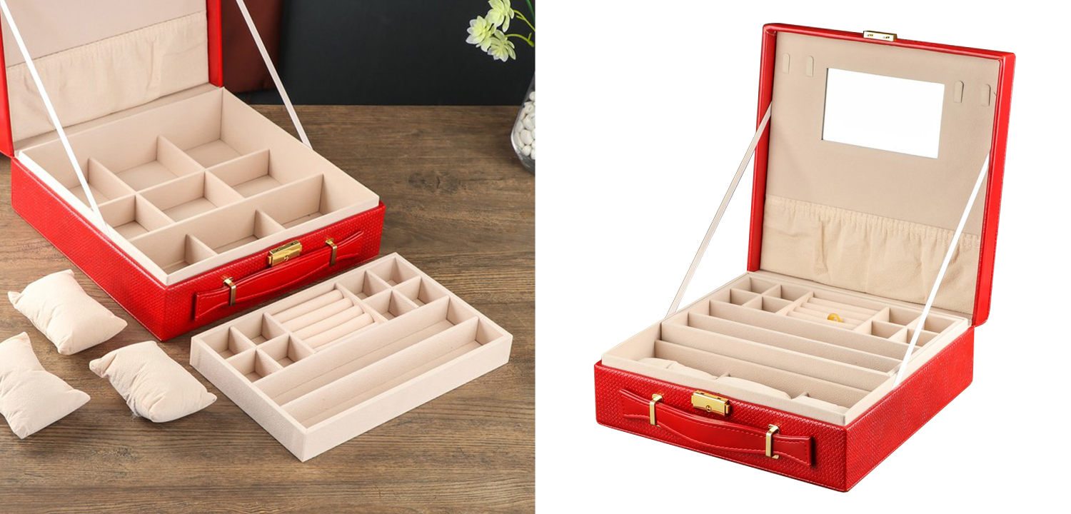 Шкатулка Rowan Jewerly Organizer Box red - фото