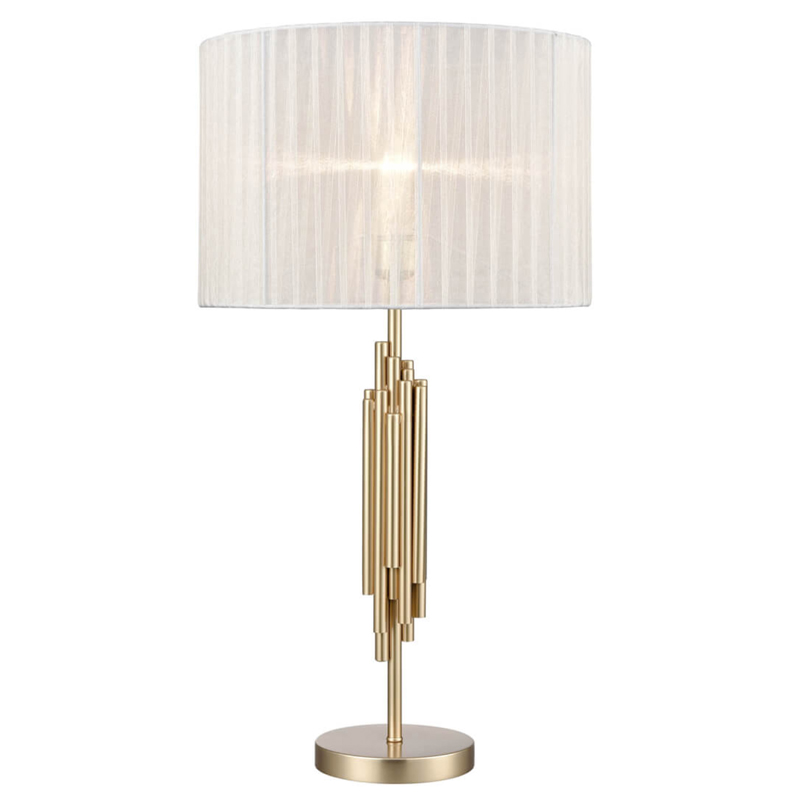 Настольная лампа с Абажуром Odeon Table Lamp ivory ( слоновая кость ) Золотой в Сочи | Loft Concept 