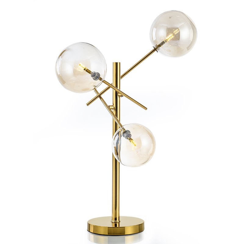 Настольная лампа Gallotti & Radice Bolle Table lamp Золотой Дымчатый (Smoke) в Сочи | Loft Concept 