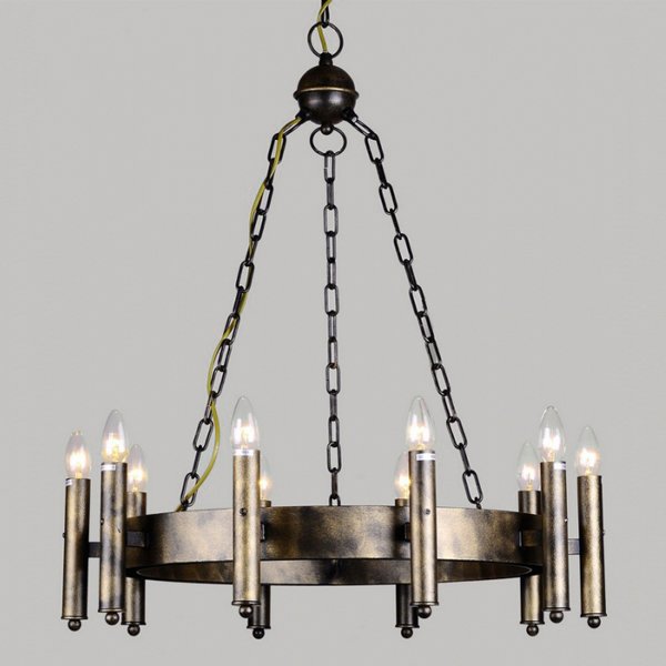 Люстра Loft Castle Chandelier 10 Металлик винтаж в Сочи | Loft Concept 