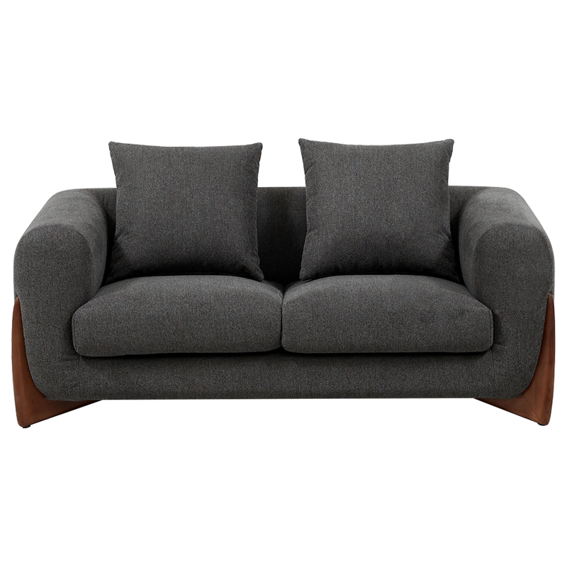 Диван Cuthbert Dark Gray Sofa Серый Коричневый в Сочи | Loft Concept 