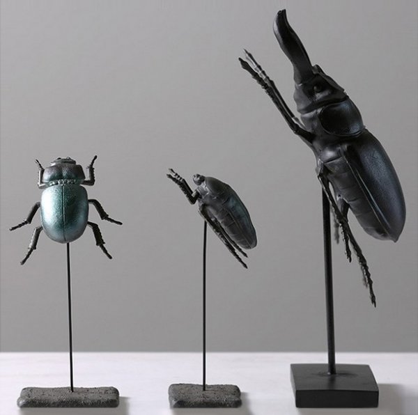 Статуэтка Beetle Family Черный в Сочи | Loft Concept 