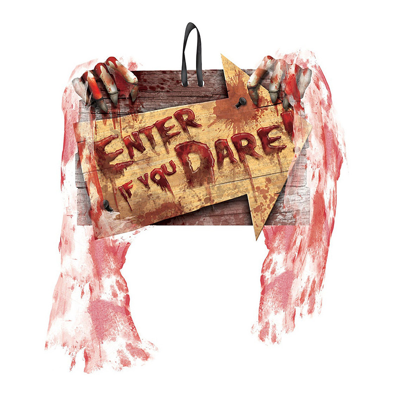 Аксессуар на стену HALLOWEEN "ENTER, if you DARE!" Черный Красный Аксессуар на стену HALLOWEEN "ENTER, if you DARE!" Черный Красный в Сочи | Loft Concept