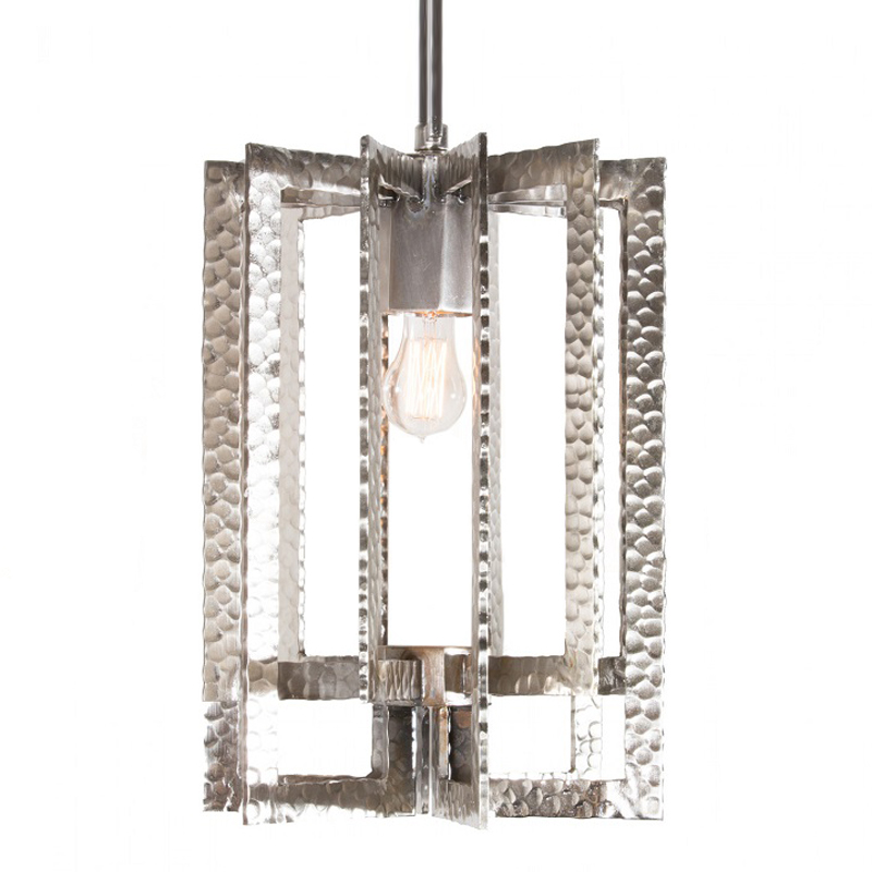 Подвесной Светильник Textured Cage Pendant Lamp silver Серебряный в Сочи | Loft Concept 