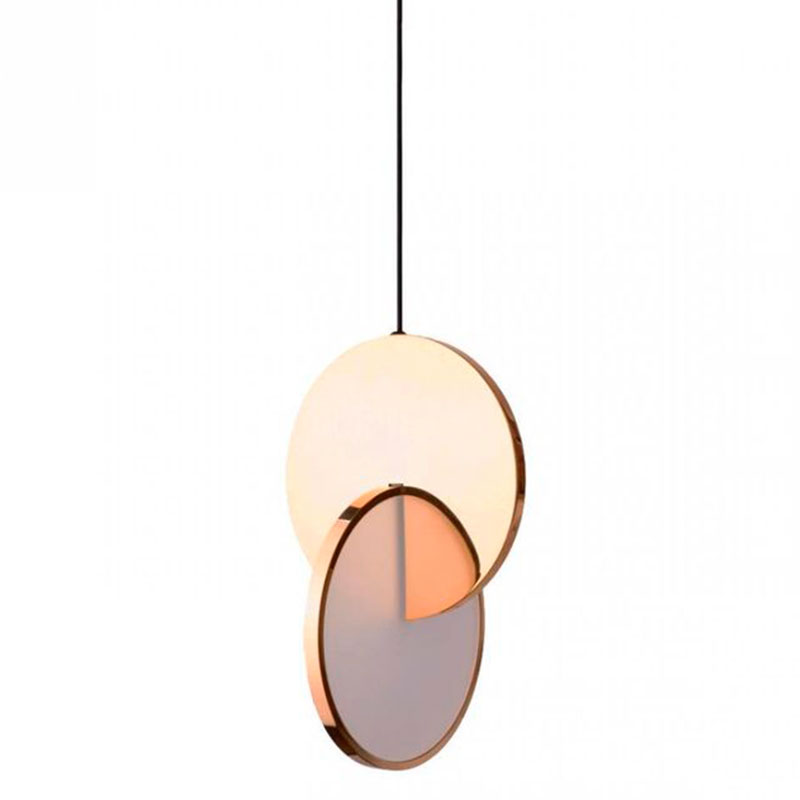 Подвесной светильник Eclipse Pendant Light Gold Золотой Белый в Сочи | Loft Concept 