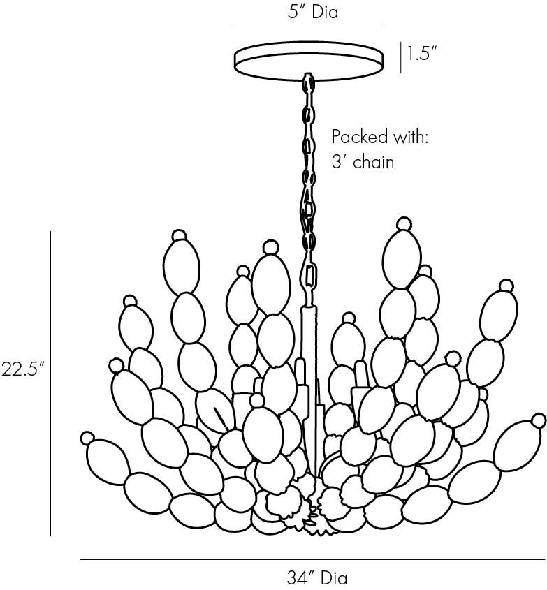 Люстра Arteriors INDI CHANDELIER в Сочи