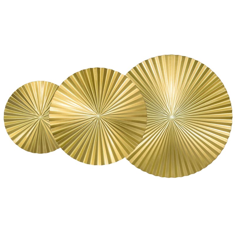 Арт-объект Apollo Gold Wall Plaque Disc 3 Золотой в Сочи | Loft Concept 