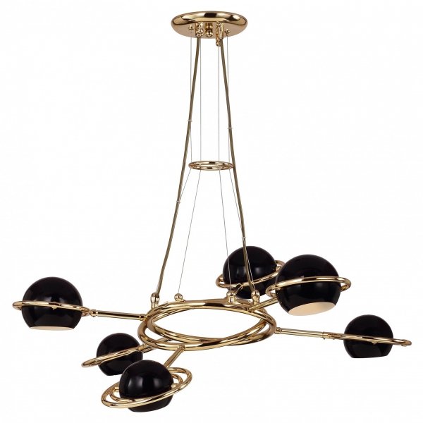 Люстра Delightfull Cosmo Suspention Light Black 6 Черный в Сочи | Loft Concept 