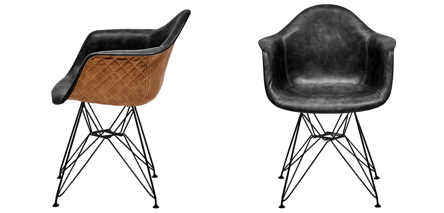 Стул Combi Caramel and Graphite Stool II - фото №1