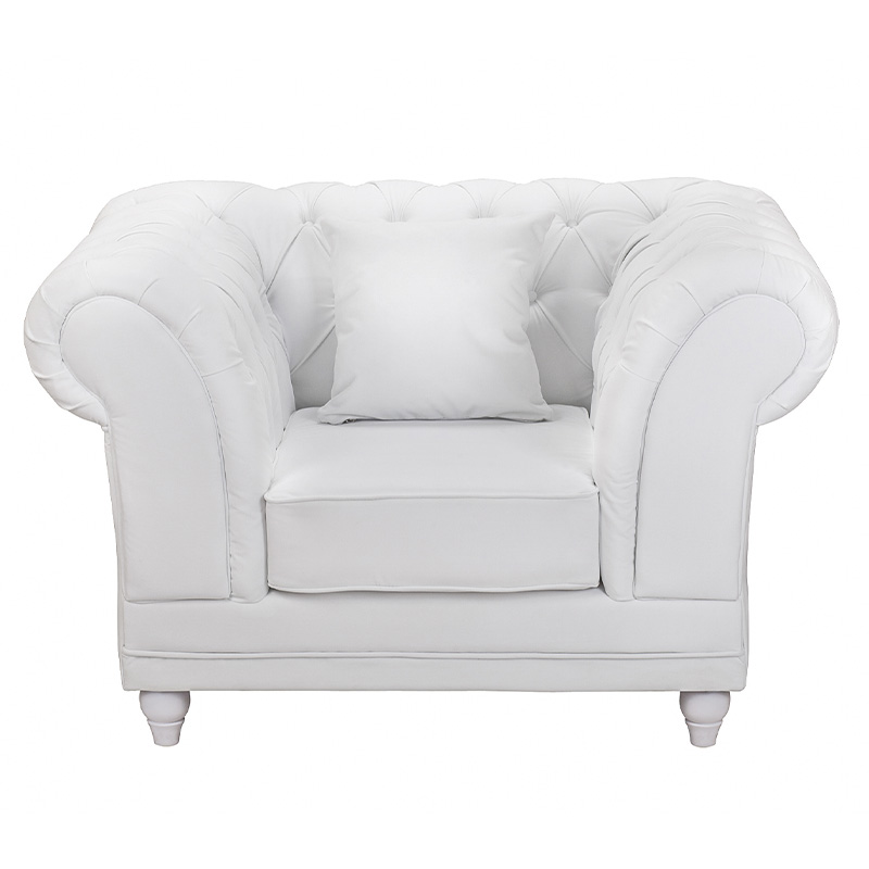 Кресло низкое с мягкой обивкой из велюра на 4-х ножках из массива березы Sophie Armchair white Белый в Сочи | Loft Concept 