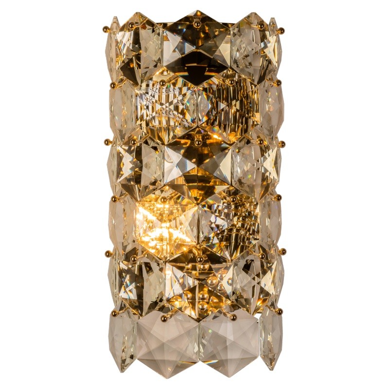 Бра Tiers Crystal Light Ermitage Wall Lamp Прозрачное Стекло Золотой в Сочи | Loft Concept 